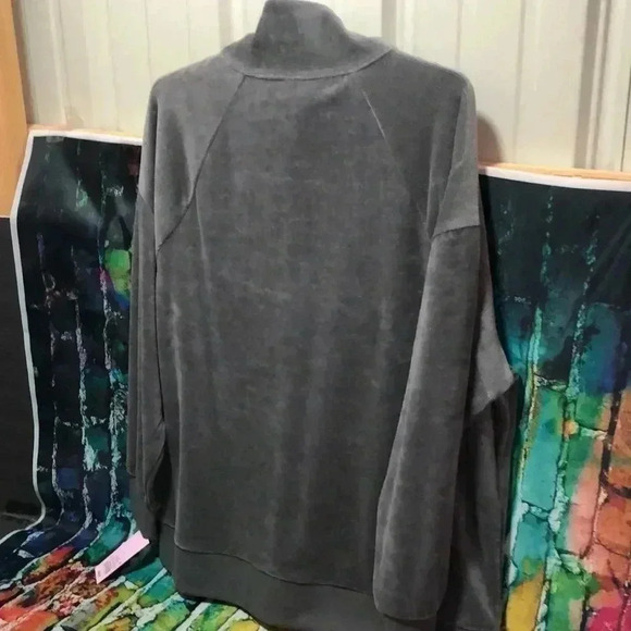Wild fable gray zipper pull over size large - Picture 5 of 10